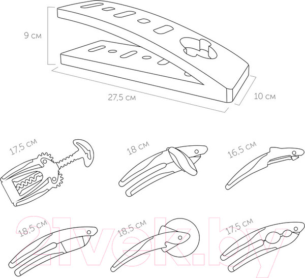 Изображение товара Набор кухонных приборов Nadoba Sirena 721217