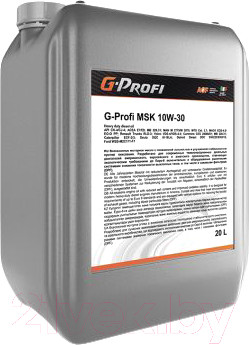 Изображение товара Моторное масло G-Energy G-Profi MSK 10W30 / 253130023 (20л)