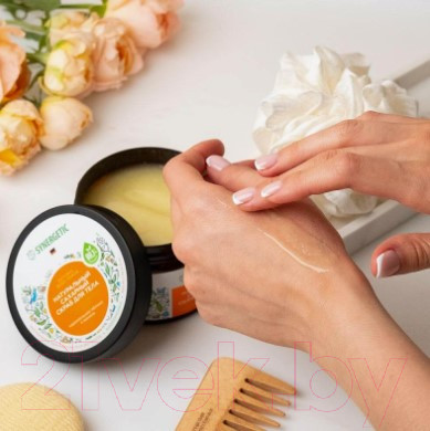 Изображение товара Скраб для тела Synergetic Сахарный Глубокое очищение и питание Карамельное яблоко и ваниль (300мл)