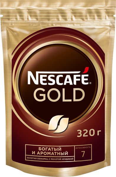 Изображение товара Кофе растворимый Nescafe Gold  (320г)