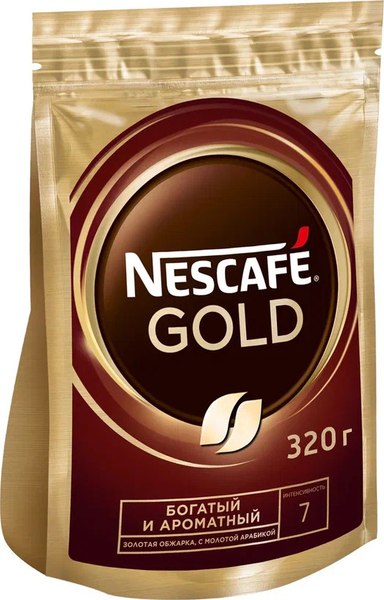 Изображение товара Кофе растворимый Nescafe Gold  (320г)