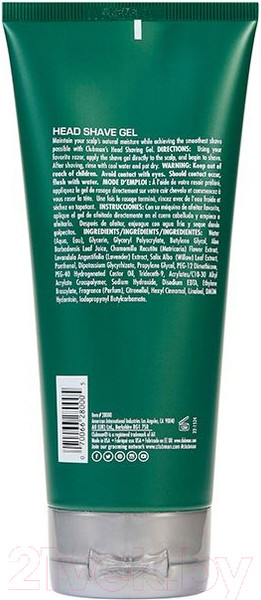 Изображение товара Гель для бритья Clubman Head Shave Gel увлажняющий прозрачный (177мл)