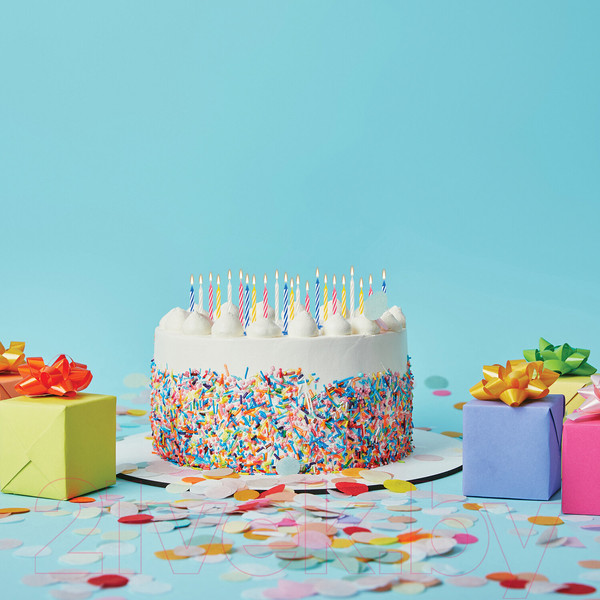 Изображение товара Набор свечей для торта Золотая сказка 591448 (154шт)