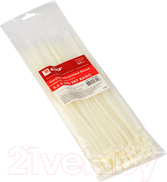 Изображение товара Стяжка для кабеля EKF Basic Plc-c-3.6x250 (100шт)