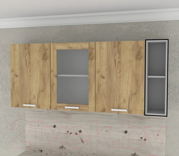 Изображение товара Шкаф навесной для кухни Интерлиния Компо ВП20-720 (серый)