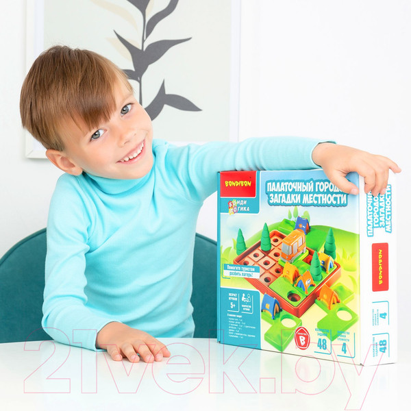 Изображение товара Развивающая игра Bondibon Палаточный городок. Загадки местности / ВВ5077