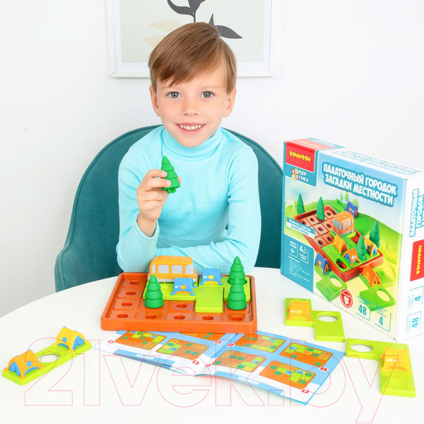 Изображение товара Развивающая игра Bondibon Палаточный городок. Загадки местности / ВВ5077