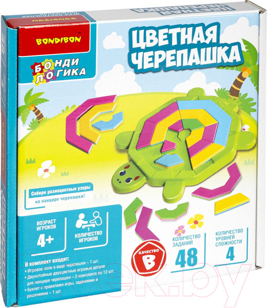 Изображение товара Развивающая игра Bondibon Цветная черепашка / ВВ5082