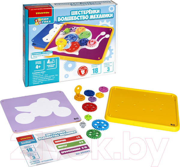 Изображение товара Развивающая игра Bondibon Шестеренки. Волшебство механики / ВВ5083