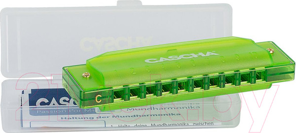 Изображение товара Губная гармошка Cascha Fun Blues / HH-2274 (зеленый)