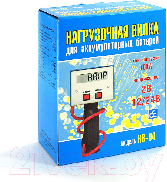 Изображение товара Тестер аккумуляторной батареи Орион НВ-04 100А / 2004