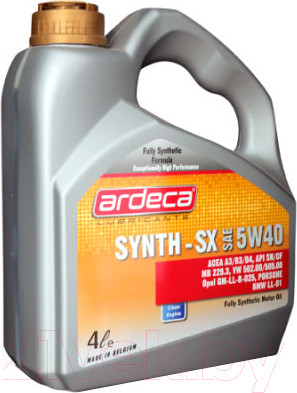 Изображение товара Моторное масло Ardeca Synth-SX 5W40 / ARD010038-004 (4л)