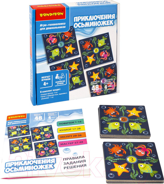 Изображение товара Игра-головоломка Bondibon Приключения осьминожек / ВВ4873