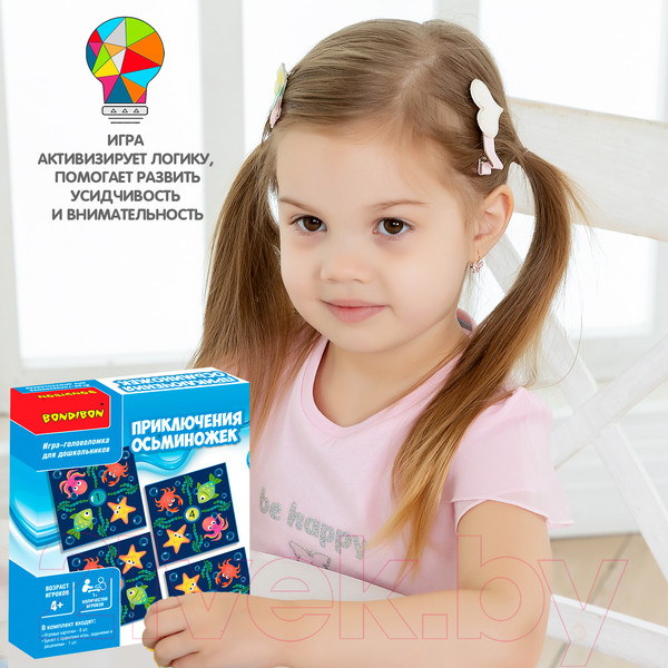 Изображение товара Игра-головоломка Bondibon Приключения осьминожек / ВВ4873