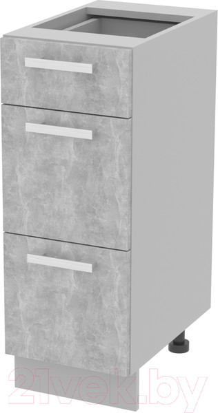 Изображение товара Шкаф-стол кухонный Интерлиния Компо НШ30рш3 1м+2б (бетон)