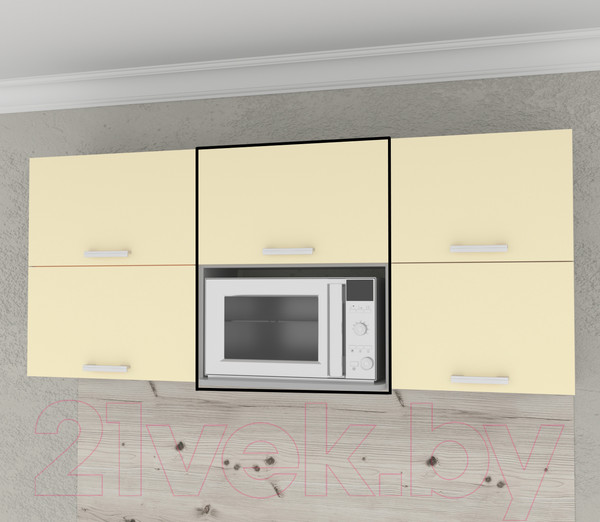 Изображение товара Шкаф навесной для кухни Интерлиния Компо ВШ60-720-1дг МП (ваниль)