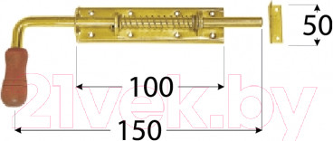 Изображение товара Щеколда Domax WSP 150 / 862011
