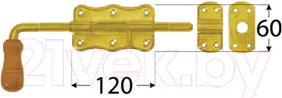 Изображение товара Щеколда Domax WRG 120 / 862401