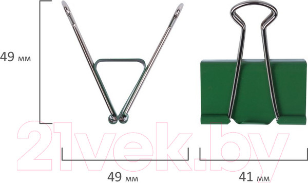 Изображение товара Зажим для бумаги Brauberg 224473 (12шт)