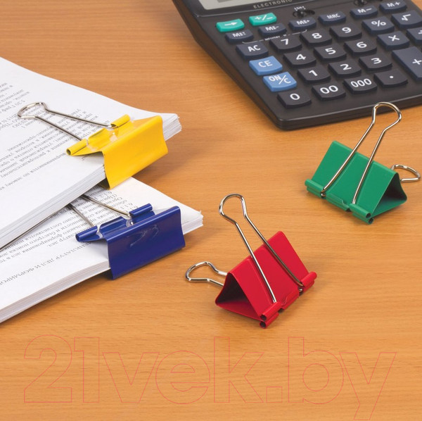 Изображение товара Зажим для бумаги Brauberg 224474 (12шт)