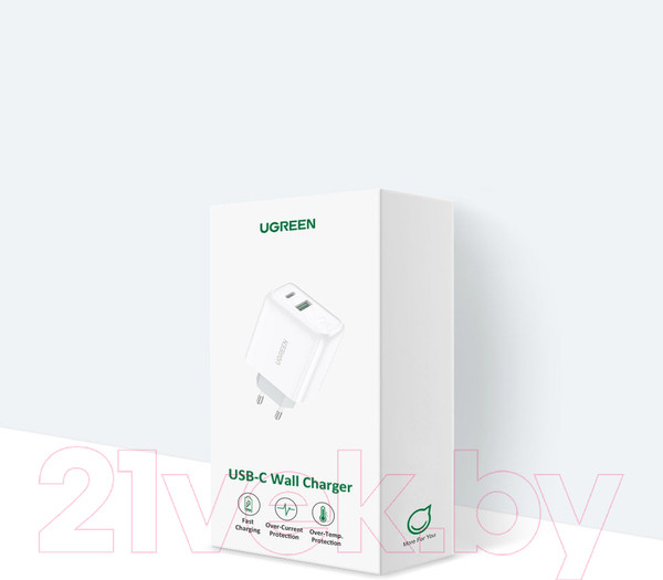 Изображение товара Зарядное устройство сетевое Ugreen CD170 / 60468 (белый)