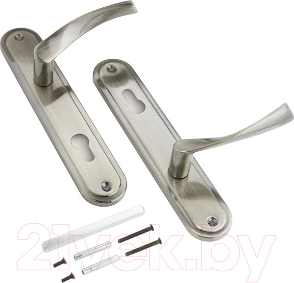 Изображение товара Ручка дверная Аллюр 103-1 85мм AB (старая бронза)