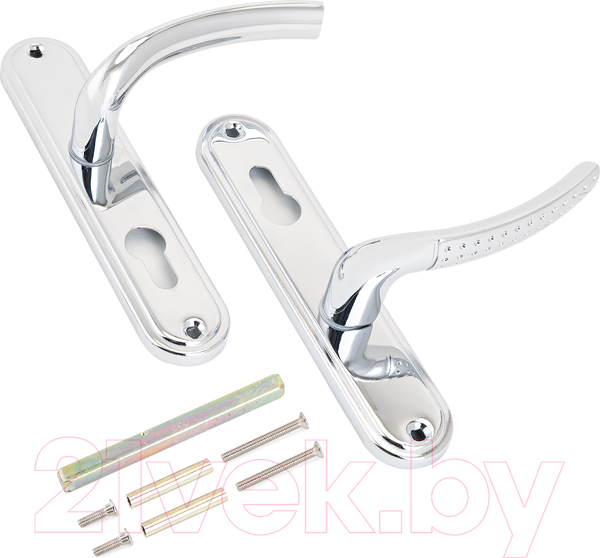 Изображение товара Ручка дверная Аллюр 132-1 85мм CP (хром)