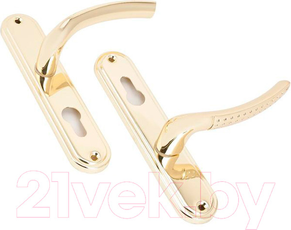 Изображение товара Ручка дверная Аллюр 132-1 GP 85мм (латунь)