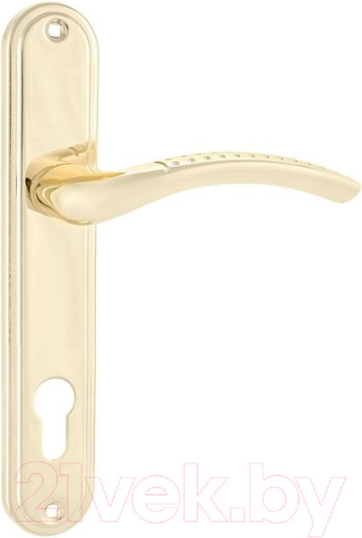 Изображение товара Ручка дверная Аллюр 132-1 GP 85мм (латунь)