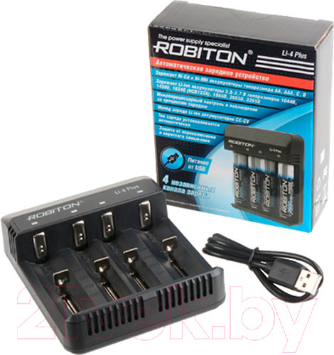 Изображение товара Зарядное устройство для аккумуляторов Robiton Li-4 Plus / БЛ17520