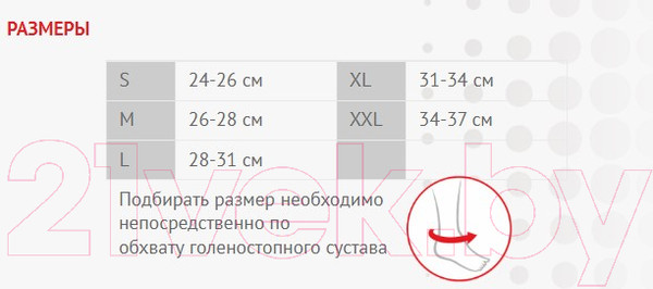 Изображение товара Ортез голеностопный Prolife Orto ARA9400 (XL)