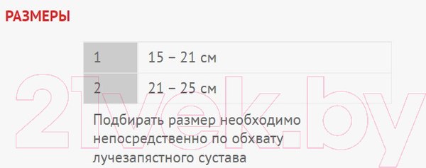 Изображение товара Ортез лучезапястный Prolife Orto ARH5019 (р.2)