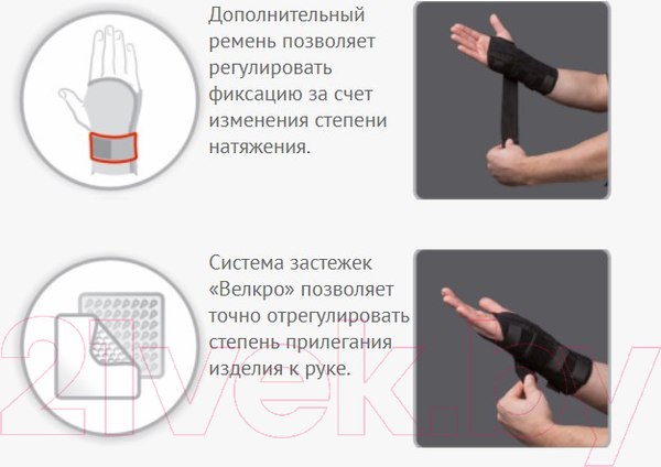 Изображение товара Ортез лучезапястный Prolife Orto ARH5019 (р.2)