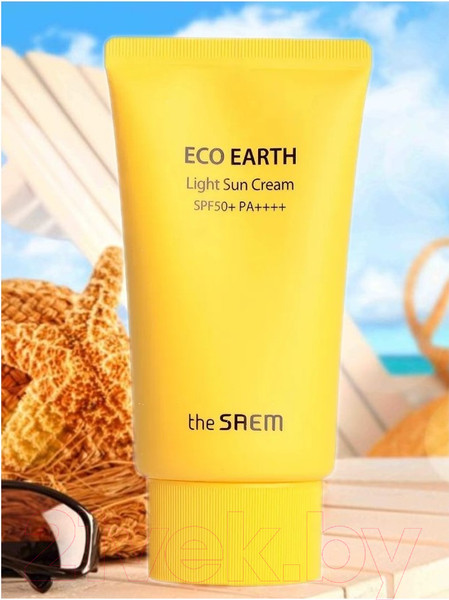 Изображение товара Крем солнцезащитный The Saem Eco Earth Light Sun Cream SPF 50+ PA++++ (50мл)