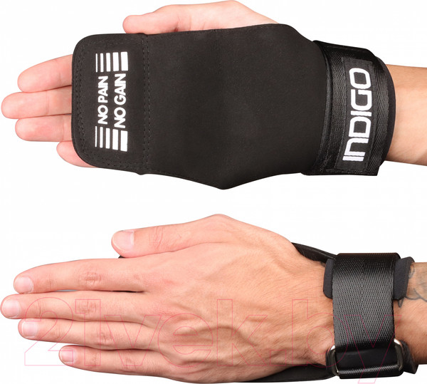 Изображение товара Накладки гимнастические Indigo Sport IN273 (черный)