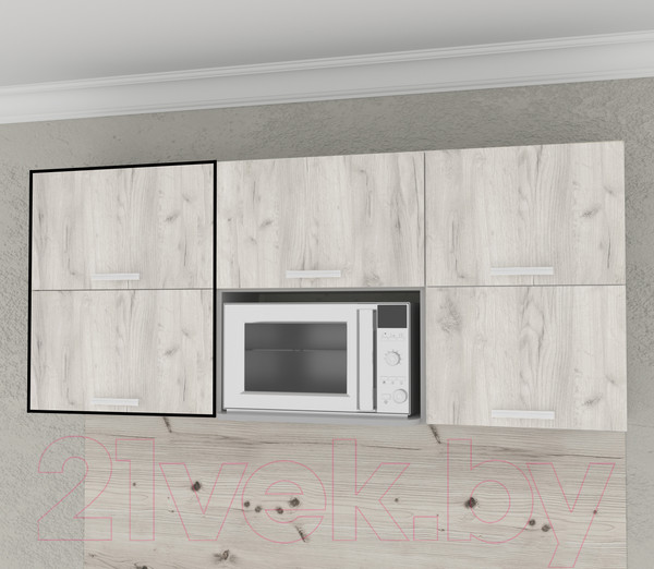 Изображение товара Шкаф навесной для кухни Интерлиния Компо ВШ50-720-2дг (дуб белый)