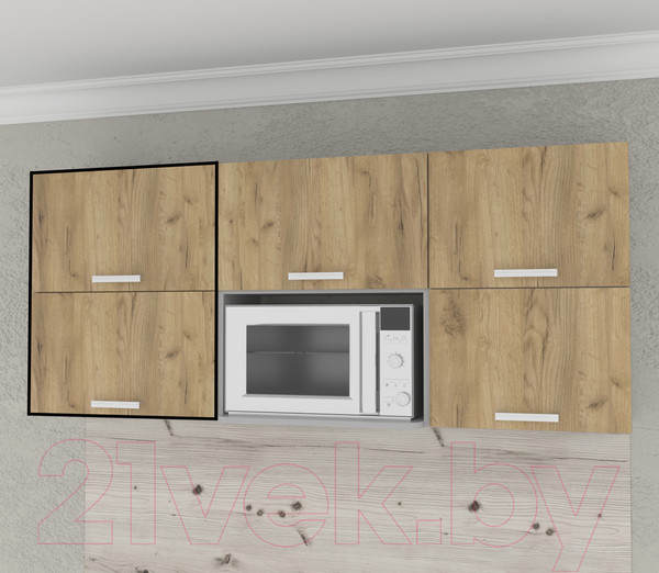 Изображение товара Шкаф навесной для кухни Интерлиния Компо ВШ50-720-2дг (дуб золотой)