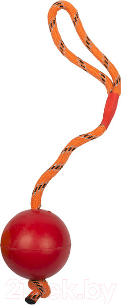 Изображение товара Игрушка для собак Duvo Plus Мячик на веревке / 10168 (красный)
