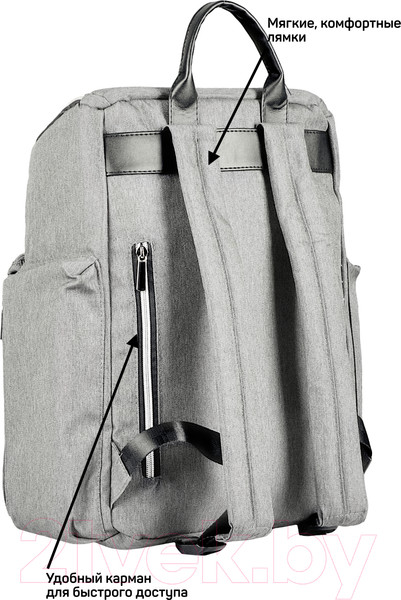 Изображение товара Рюкзак Farfello Текстильный / F8 (светло-серый)