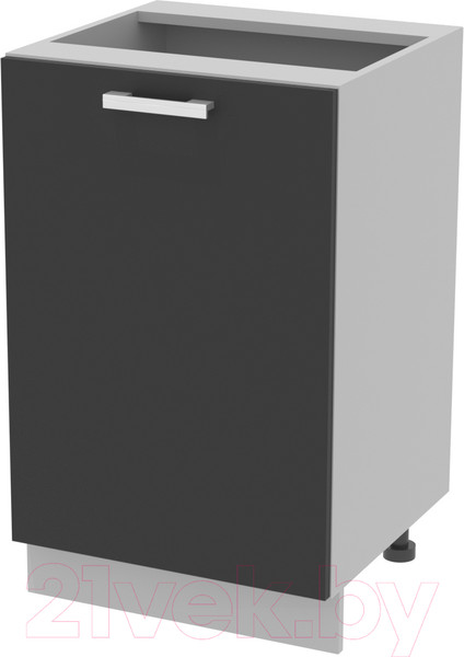 Изображение товара Шкаф-стол кухонный Интерлиния Компо НШ50р-1дв (антрацит)