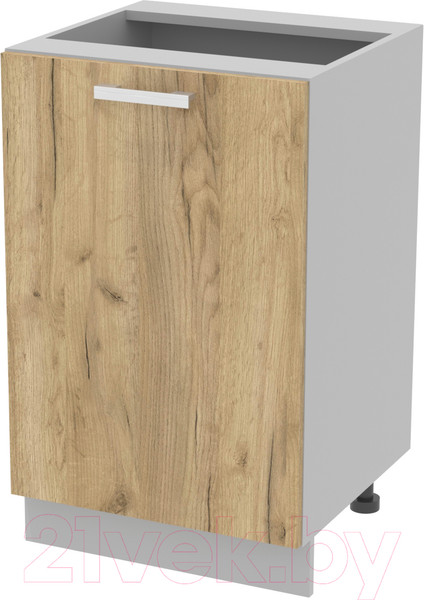 Изображение товара Шкаф-стол кухонный Интерлиния Компо НШ50р-1дв (дуб золотой)