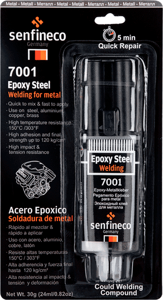 Изображение товара Клей Senfineco Epoxy Steel / 7001 (30г)