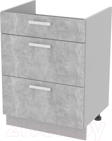 Изображение товара Шкаф-стол кухонный Интерлиния Компо НШ60ВП (бетон)