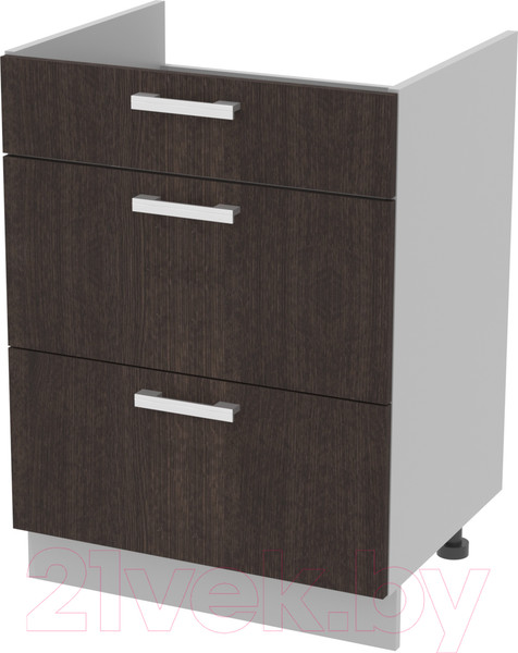 Изображение товара Шкаф-стол кухонный Интерлиния Компо НШ60ВП (дуб венге)