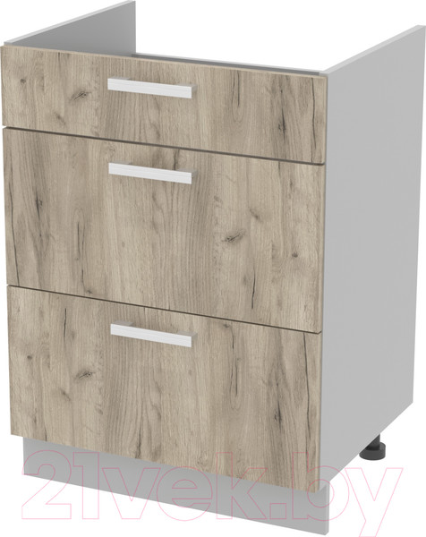 Изображение товара Шкаф-стол кухонный Интерлиния Компо НШ60ВП (дуб серый)