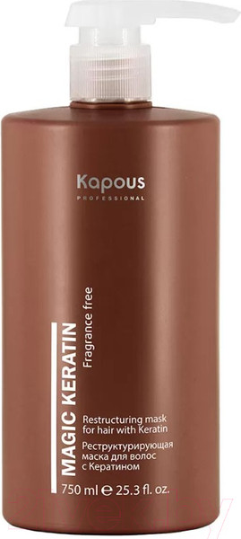 Изображение товара Маска для волос Kapous Magic Keratin Реструктурирующая с кератином (750мл)