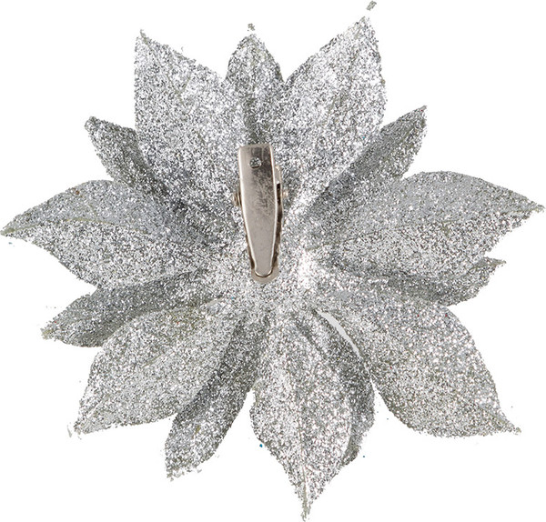 Изображение товара Набор елочных игрушек Волшебная страна Цветок / 007938 (3шт, серебристый)