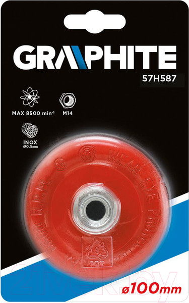 Изображение товара Щетка для электроинструмента Graphite 57H587