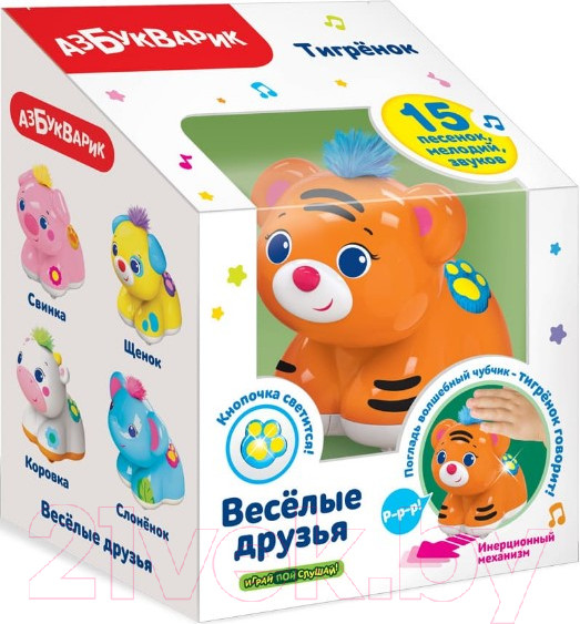 Изображение товара Развивающая игрушка Азбукварик Веселые друзья. Тигренок / AZ-2840