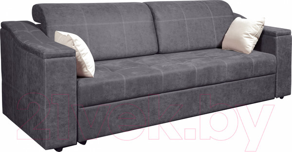 Изображение товара Диван Анмикс Бергамо-3 (серый велюр)